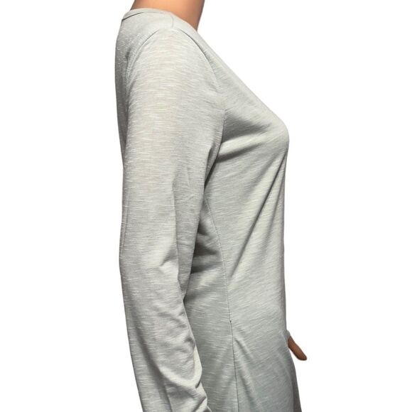 BTFBM Ruched Bodycon Long Sleeve Wrap Style Dress MEDIUM - Picture 8 of 14